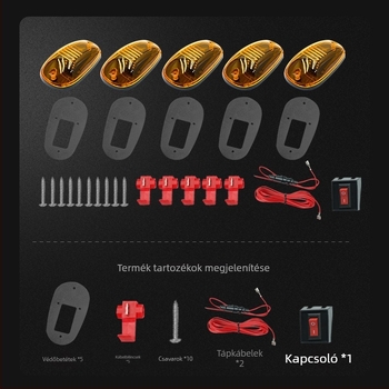 12 LED-es tetőjelző fény pickup autókhoz – kabin LED világítás, off-road (SKD01)