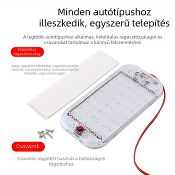 Vízálló belső LED olvasólámpa járművekhez – belső világítás autókhoz, teherautókhoz és lakóautókhoz