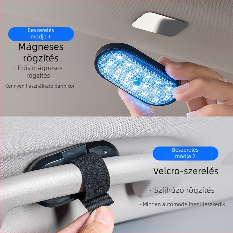 Autó LED tetőfény, modell Y-039, 2W fényforrás, 200 mA áram, 5V feszültség