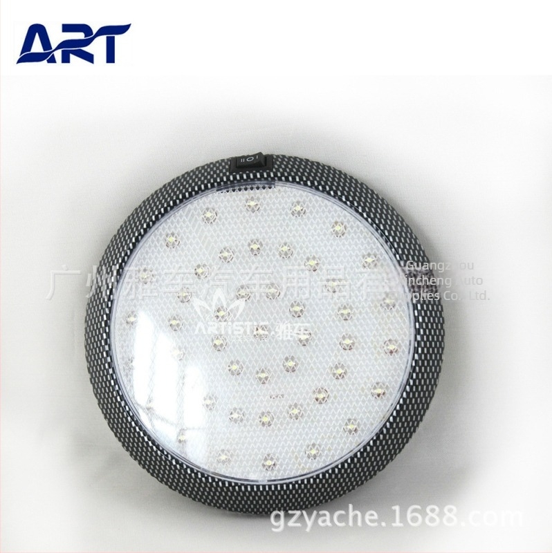 ART GT-007 LED tetőfény autóhoz, 12V, 5W, karbon szemcsés mintázat