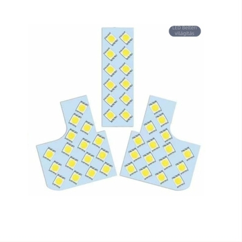 LA900S/LA910S autó LED tetőlámpa — 12V, 24W, 5000 lm, élettartam 20000 óra