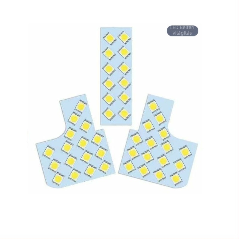 LA900S/LA910S autó LED tetőlámpa — 12V, 24W, 5000 lm, élettartam 20000 óra