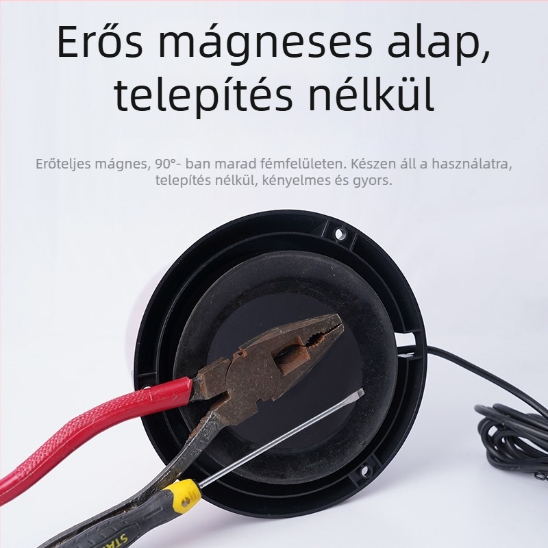 Napelemes forgó figyelmeztető fény, vízálló, modell JSD06-1, 1.5W/5V, iskolabuszhoz