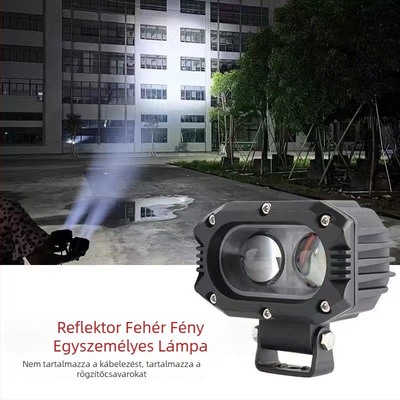 Magas teljesítményű fehér LED autóreflektor alumínium ötvözet házban, tetőre szerelhető