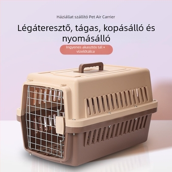 Műanyagból készült kisállat szállító, megvastagított repülőtok, kapacitás 1, minta 1