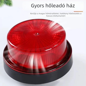 LED forgó strob oldalsó világítás teherautókhoz, 12-24V, vízálló ABS