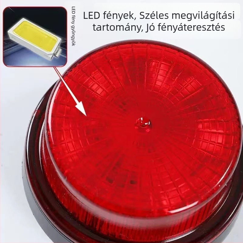 LED forgó strob oldalsó világítás teherautókhoz, 12-24V, vízálló ABS