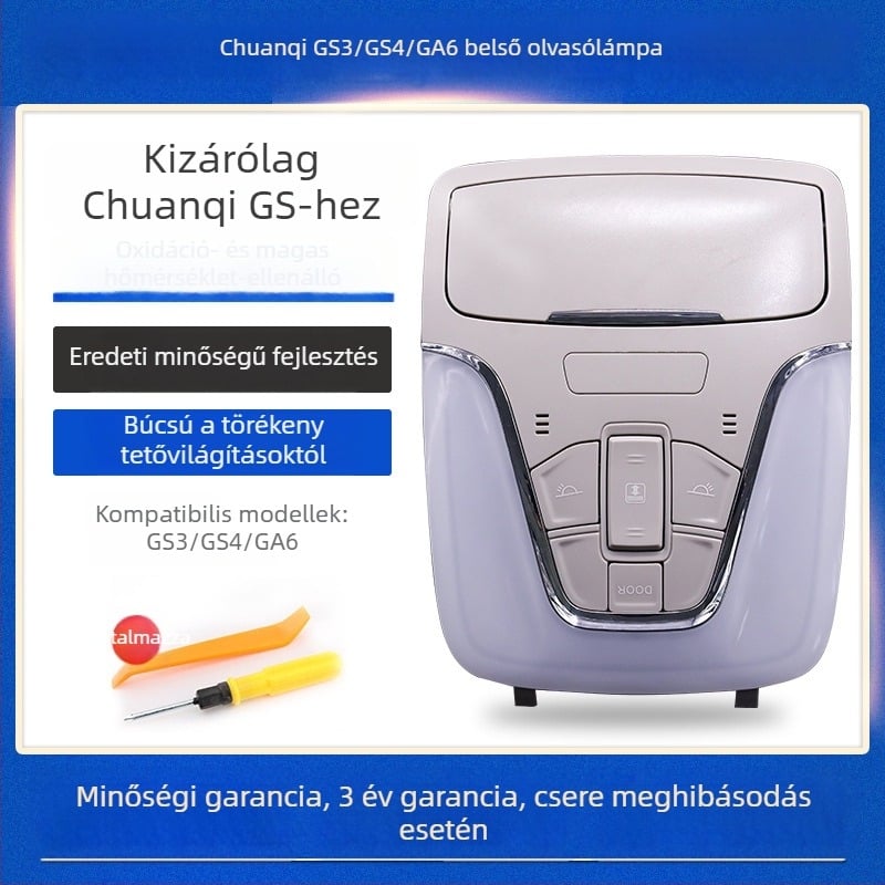 Chuanqi GS4/GS3 GA6 belső mennyezeti lámpa burkolat-összeállítása olvasólámpával és szemüvegtartóval