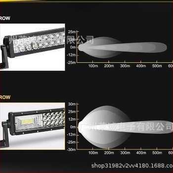 Autó LED-sáv világítás – vízálló, háromsoros ívelt kialakítás, 9-32V, 3030 LED-ek, 6000K