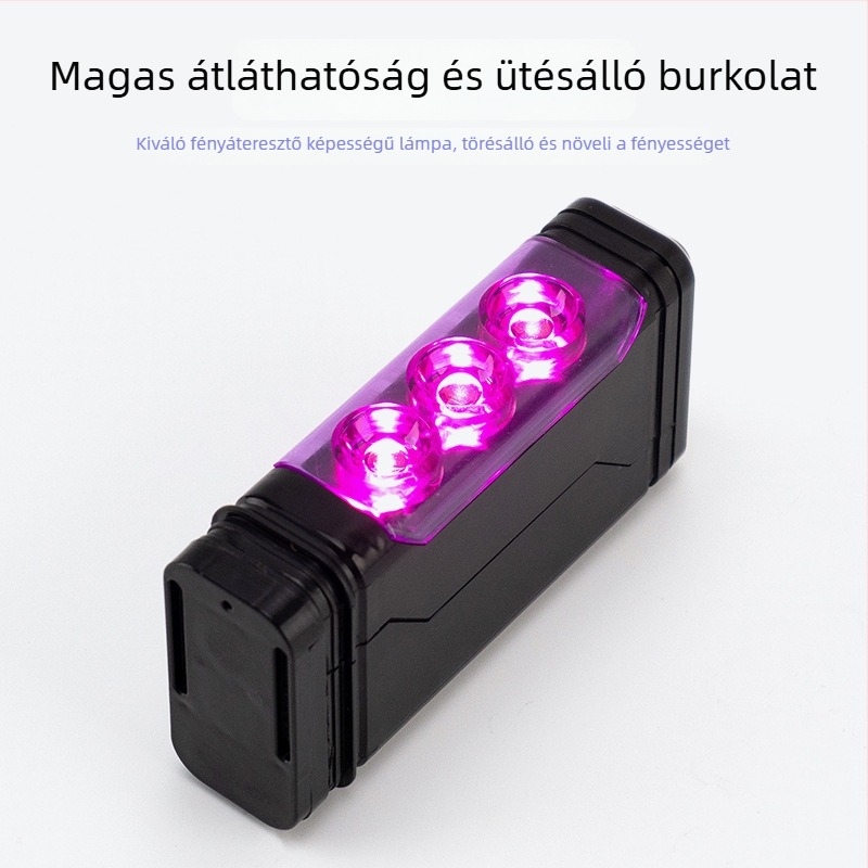 LED riasztó villogó mágneses rögzítéssel közúti korláthoz, nagy fényerő, 179 lm, 5.2W, 6.5V, 0.8A, 3–5 év