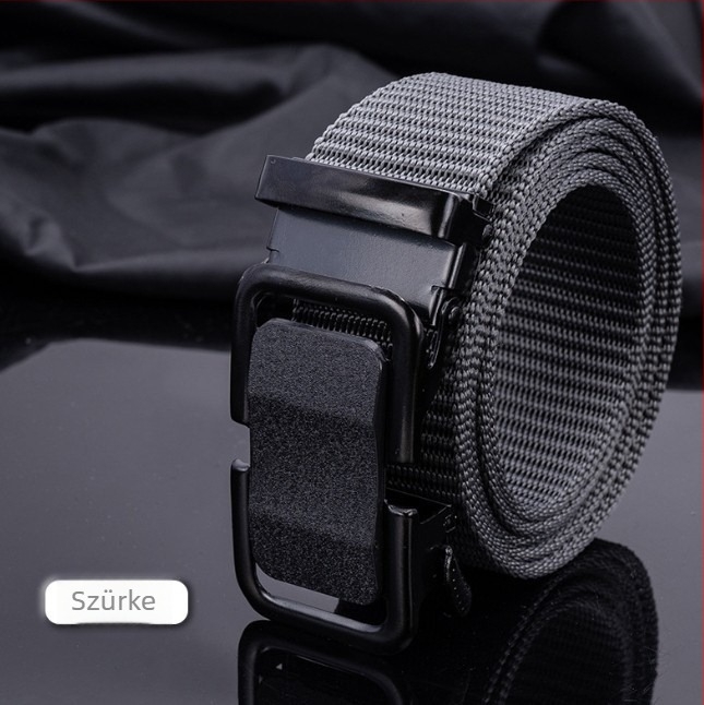 Nylon kanvas öv automata csattal, szövött csattal, sima zárás, szélesség 2-4 cm, splicing technológia