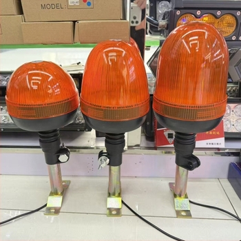 LED riasztó fény stroboszkóppal, 30W, sárga, targoncához, építőipari gépekhez és mezőgazdasági járművekhez