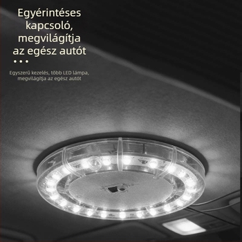 Autó olvasólámpa, LED mennyezeti lámpa autóhoz, univerzális belső világítás, csomagtér világítás, nagy fényerő