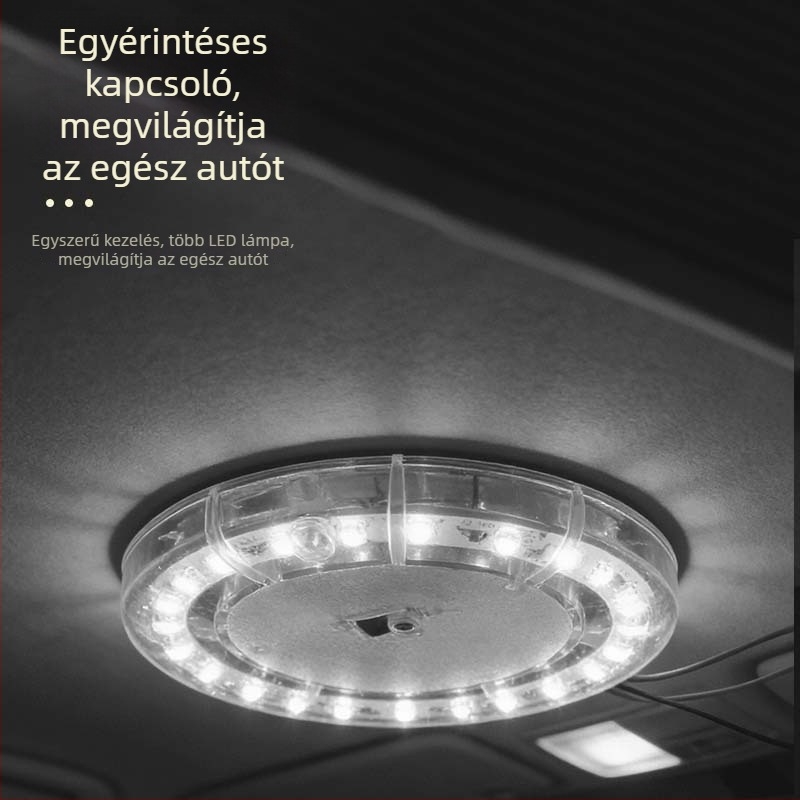 Autó olvasólámpa, LED mennyezeti lámpa autóhoz, univerzális belső világítás, csomagtér világítás, nagy fényerő