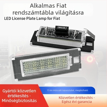 Fiat Ducato, Peugeot Boxer, Citroën Jumper és Lancia számára LED rendszámtábla világítás — LED 18SMD 3016, 12V, 3W, 6500–7000K, élettartam 20000 óra