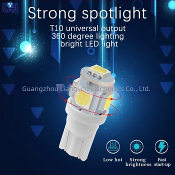 Autó LED izzó, 12/24/6V, 0.36W, 5050 5SMD, 6500K, 50000h, rendszám világításhoz és olvasólámpához