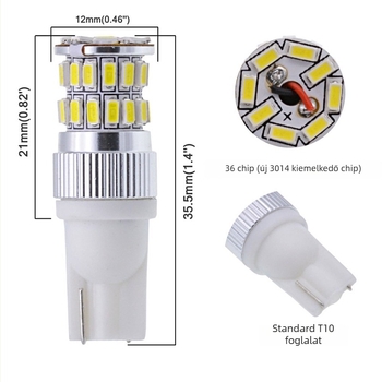Autó belső LED tetőfény – modell T10-36SMD, 3014 SMD, 36W, 10-30V, 400 lm