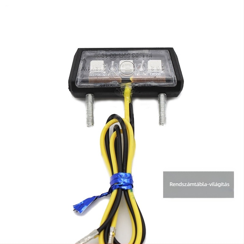Motorkerékpár LED világítás a rendszámhoz, univerzális hátsó lámpával és dekoratív megvilágítással