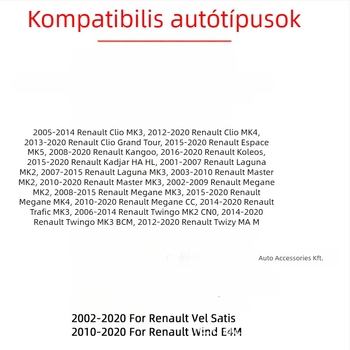 LED rendszámtábla világítás Renault Clio és Renault Megane Master Laguna II modellekhez