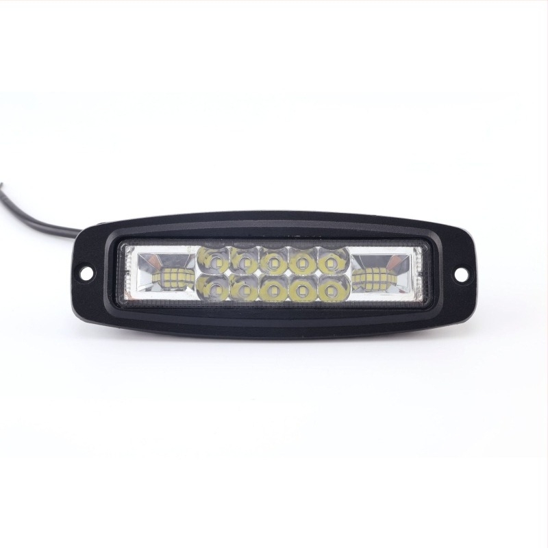 LED autóvilágítási munkalámpa kettős színű oldalsó villogóval, off-road spotlámpa, 18W, DC12-32V, 3200 lm, élettartam 50 000 óra