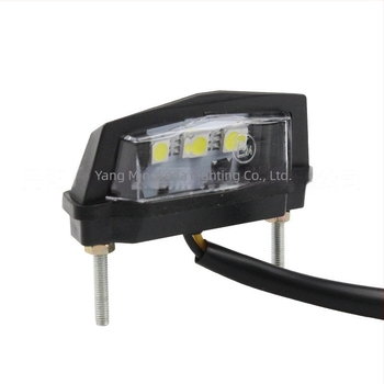 Motorkerékpár LED hátsó lámpa rendszámtábla kerettel és figyelmeztető lámpával, testreszabható; Fényforrás: LED; Modell: hátsó lámpa.