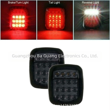 LED hátsó lámpa Jeep Wranglerhez, modell W006, öntött alumínium ház, élettartam 50000 óra
