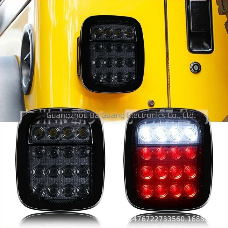 LED hátsó lámpa Jeep Wranglerhez, modell W006, öntött alumínium ház, élettartam 50000 óra