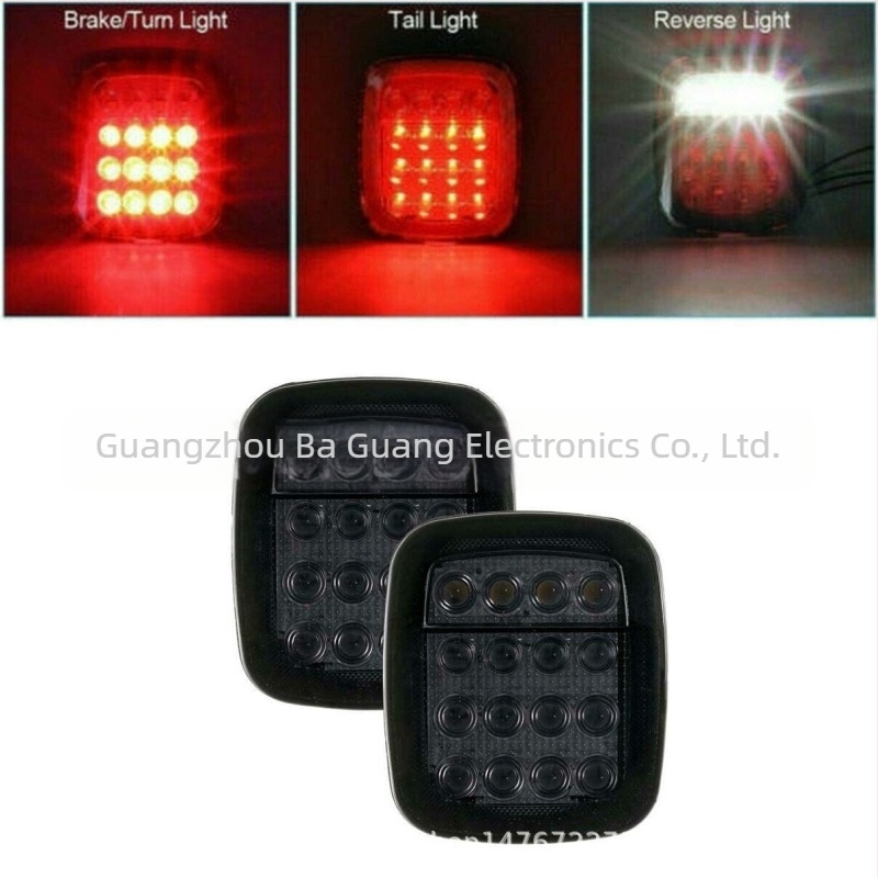 LED hátsó lámpa Jeep Wranglerhez, modell W006, öntött alumínium ház, élettartam 50000 óra
