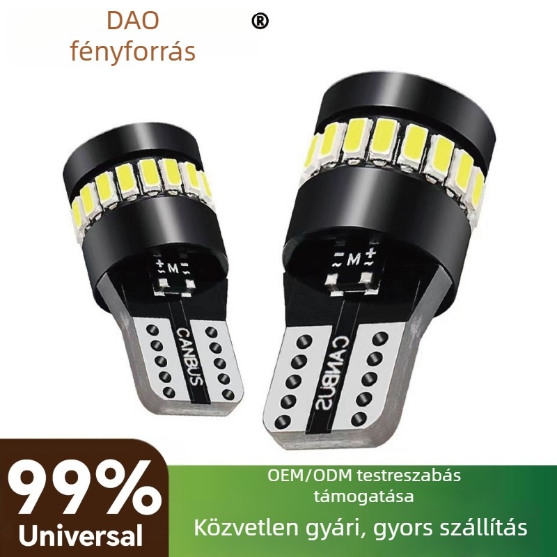 T10 LED autó világítás, 12V, 24 LED, belső folyosó világítás, rendszámtábla világítás, műszerfal világítás, olvasólámpa