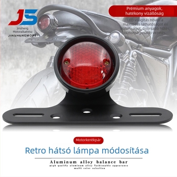 Motorkerékpár hátsó lámpa - Retro LED kör alakú lámpa, 10W, 12V LED