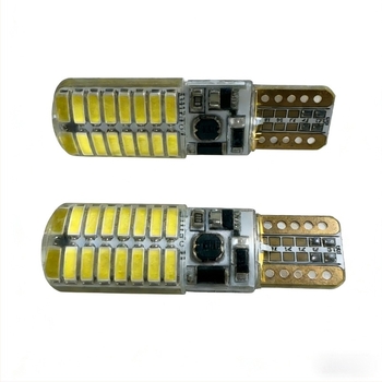 Szilikon T10 indikátor fény a műszerfalhoz és a rendszámtáblához, 12V/24V, 4014 32SMD, 384LM, 1.5W
