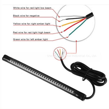 Motorkerékpár hátsó LED lámpa, 12W, 12V, 5000 lm