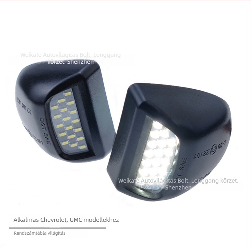 LED rendszámvilág Chevrolet Silverado, GMC és Cadillac számára