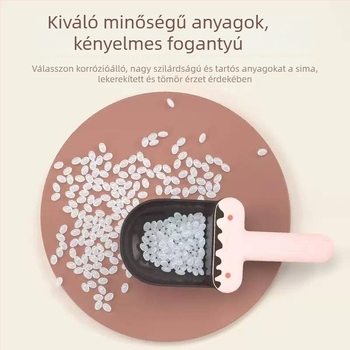 Kisállat etetőkanál klippel, kutya és macska számára, univerzális etetőkanál, nagykereskedelem