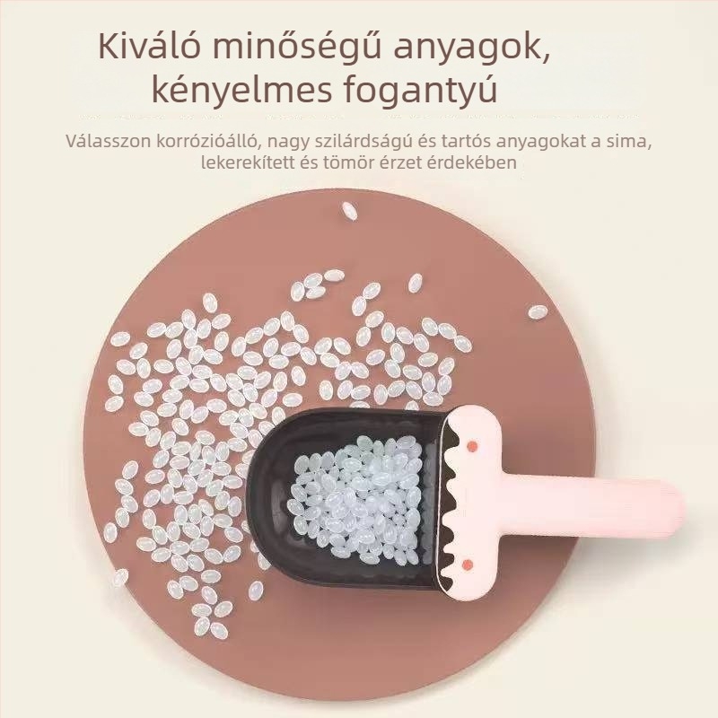 Kisállat etetőkanál klippel, kutya és macska számára, univerzális etetőkanál, nagykereskedelem