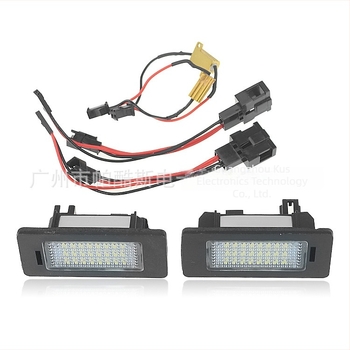 LED rendszámtábla világítás Audi A7 A1 A3 A4 A5 A6 Q3 Q5 TT számára – 12V, 0.3A, 1.5W, 6500K, 5000h