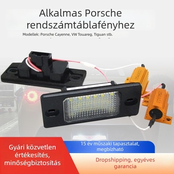 LED rendszámtábla világítás Porsche Cayenne, VW Passat B5.5, Tiguan, Touareg