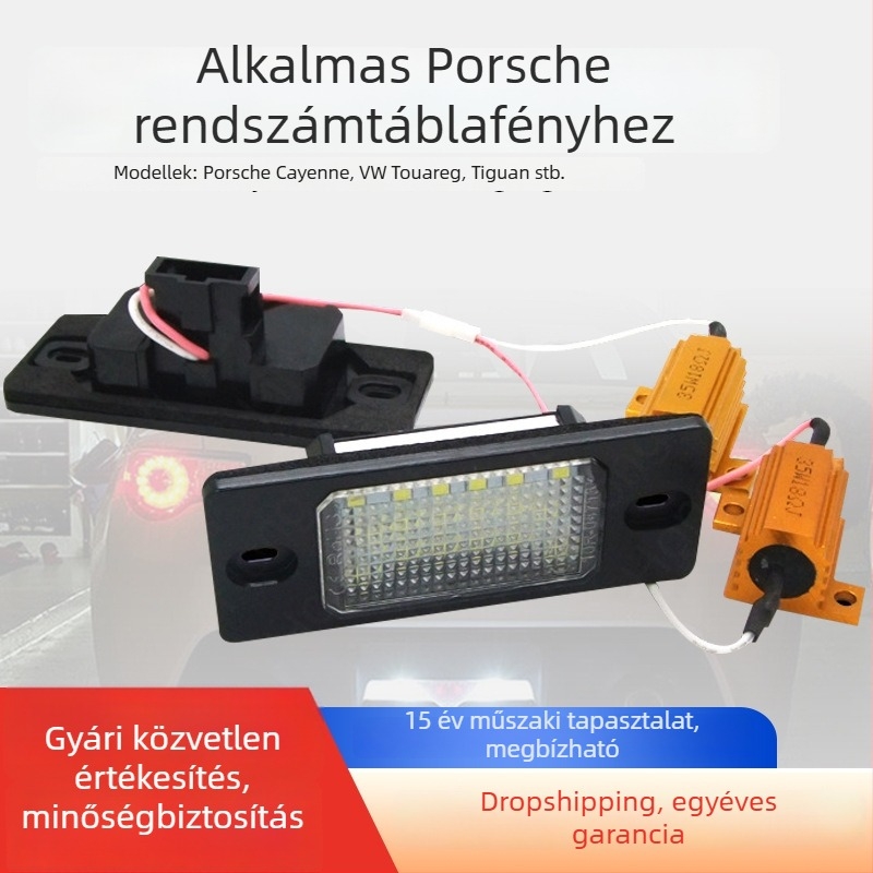 LED rendszámtábla világítás Porsche Cayenne, VW Passat B5.5, Tiguan, Touareg