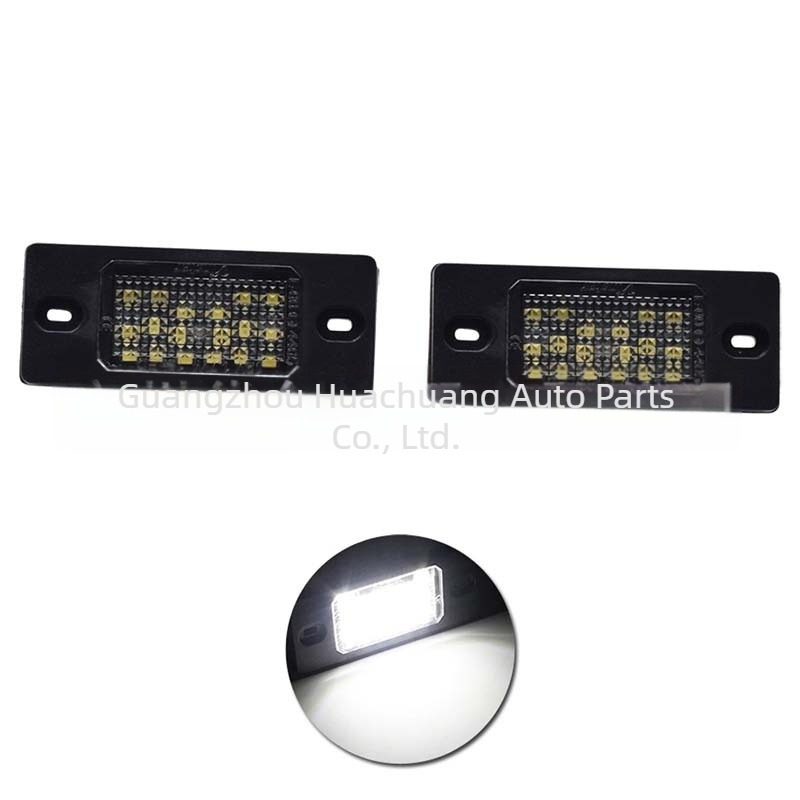 LED világítás a rendszámhoz VW Touareg, Tiguan, Golf 5, Passat B5.5 5D és Porsche Cayenne számára — 12V, 3W, 6500K, élettartam 50000 óra, alkatrész-szám 95563162002