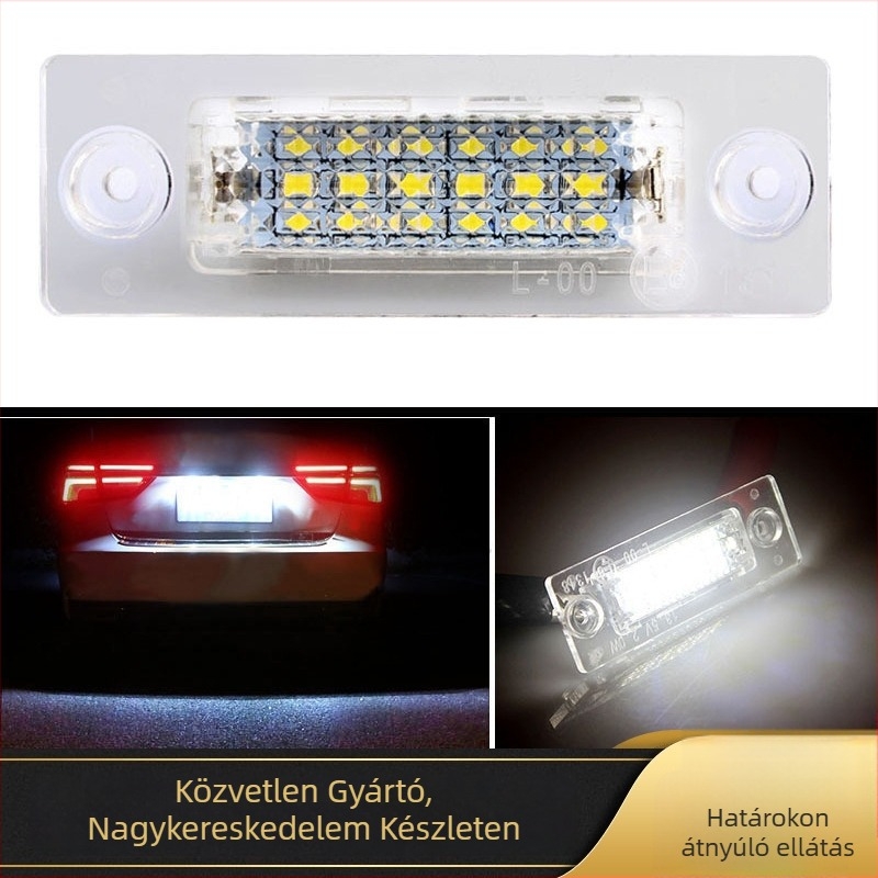 LED rendszámtábla világítás VW Touran, Passat, Jetta és Caddy Mk3 számára