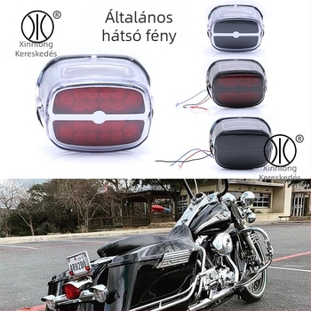 12V-os motorkerékpár LED hátsó lámpa – Modell XRL-45120, 1200-LED, 10W, ABS ház