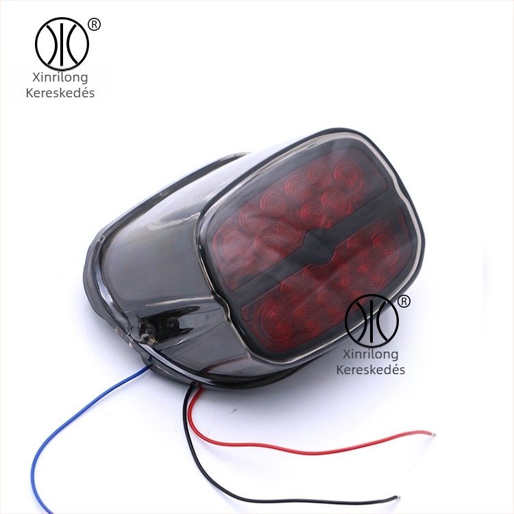 12V-os motorkerékpár LED hátsó lámpa – Modell XRL-45120, 1200-LED, 10W, ABS ház