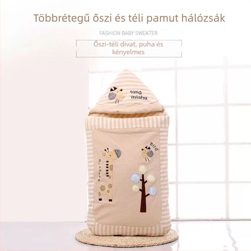 Tommy Mouse baba alvózsák, őszi-téli vastag, dupla használat, Space Cotton töltet, anyaga 95% pamut