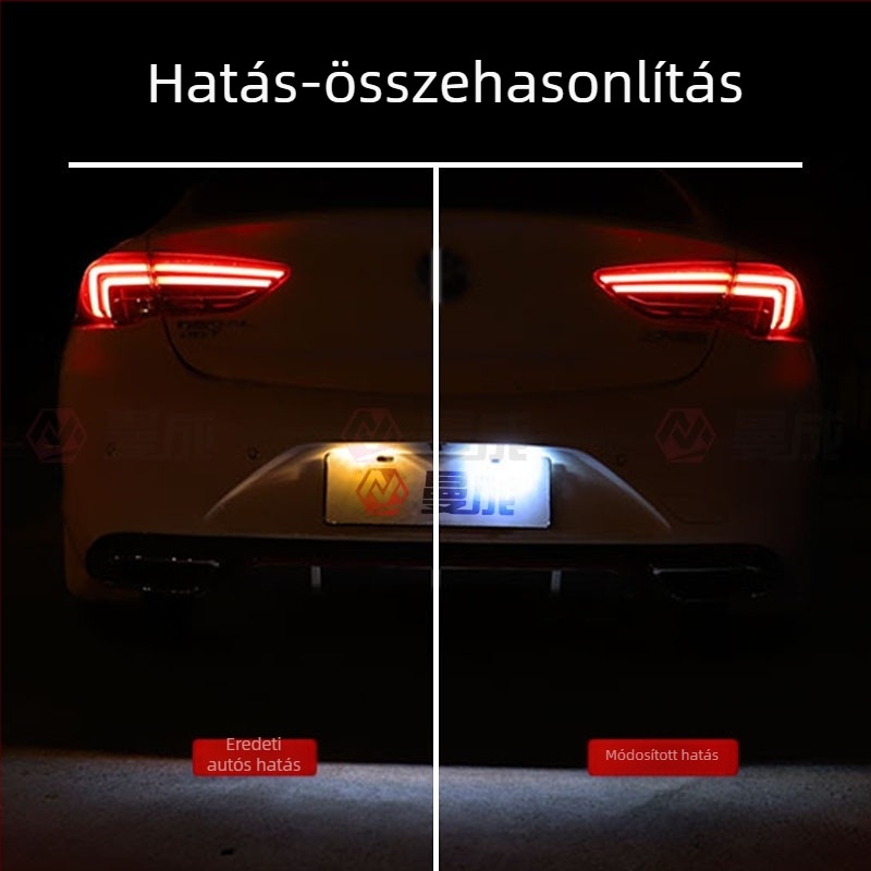 LED rendszámtábla világítás Citroën logóhoz, kompatibilis a 206, 207, 306, 308, 406, 407, 5008 és C3 modellekkel