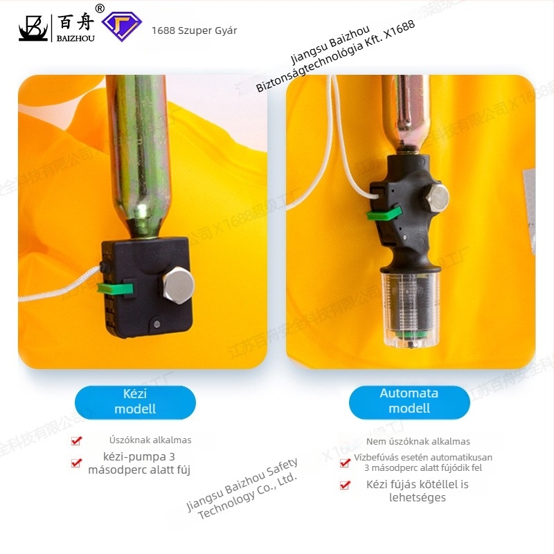 Baizhou felfújható életmentő öv, modell Inflatable belt, engedélyezett magánmárkák: Igen