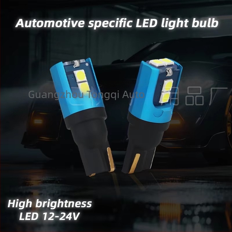 T10 6LED 3030 magas fényű LED izzó autóhoz – szélességi jelzőfény, menetfény, pozíciófény és rendszám világítás