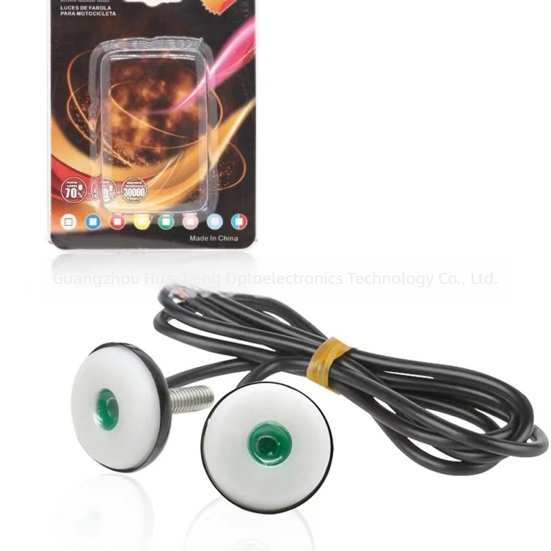 LED rendszámtábla világítás autókhoz és motorkerékpárokhoz, dupla sas-szem dizájn, 12V, 3W
