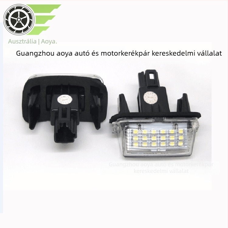 Toyota Yaris, Corolla, Camry rendszámtábla világítás – PC+műanyag kivitel, 12V, 0,3W, LED 2835, élettartam 50 000 óra, kompatibil a Corolla, Yaris, Camry, Prius, Vitz