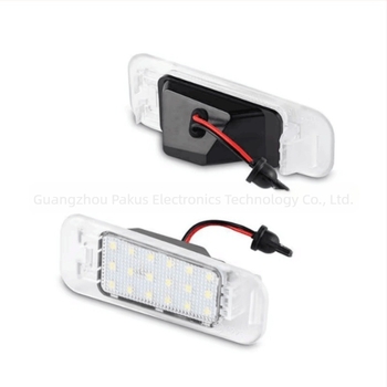 LED rendszám világítás Hyundai Rio 2005-2011 / Kia Rio5 2006-2011 — PC ház, LED fényforrás, 6500K, 12V, 3W