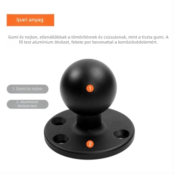 RAM gömbfejes alap a sonarhoz, tartó a nehéz berendezésekhez és a mérnöki jármű kabinjának bővítéséhez (Cikkszám F775T6S7SS6MMT, Modell VIN)